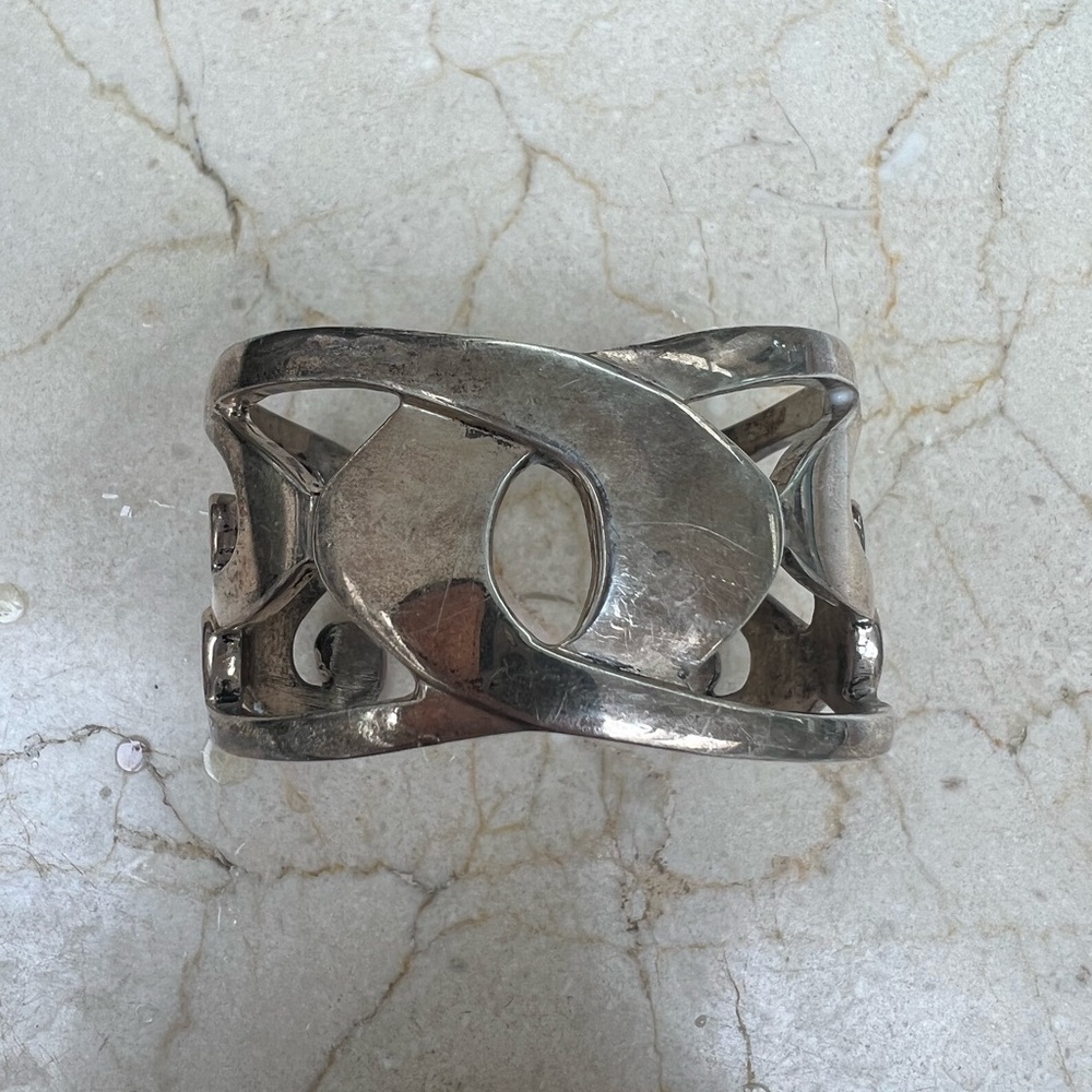 Winterthur Museum Chippendale Sterling Silver Cuff Bracelet